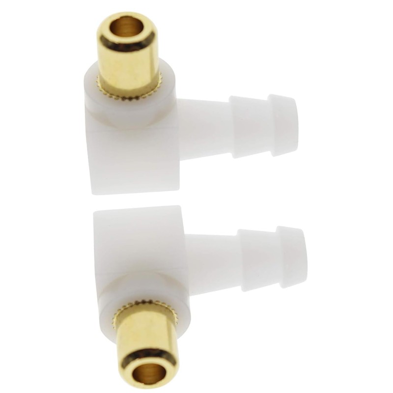 SAOIGEJUA (2Pack) Carburetor Fuel Fitting Elbow Carb Hose Connector Fits
