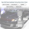 TUCKBOLD Transmission Gear Panel Handbrake Brake Button Sticker for VW