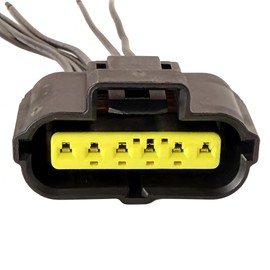 Mass Air Flow (MAF) Sensor Connector WPT1091, Compatible with Ford Crown Victoria, E-150-350, Escape, Explorer, Mustang, Focus, Ranger, Taurus, Lincoln Aviator, Navigator, Mercury Cougar, Sable LJQ