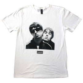Men's Oasis Noel & Liam Square Photo T-Shirt Large White