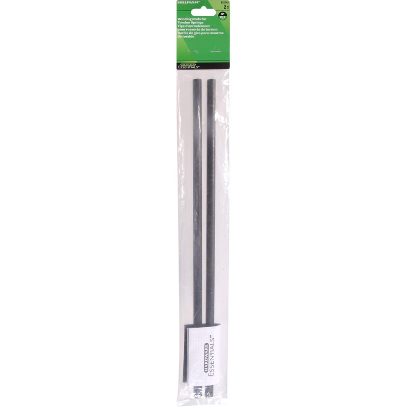 Hardware Essentials 852143 Galvanized Winding Rods for Torsion Springs, 18-Inch