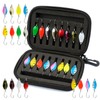 PUWOWYE Trout Spoon Set Trout Bait, 16 Pieces Artificial Bait