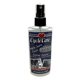 Cycle Care Formula RuffCutt - Motorcycle Denim Matte Flat Finish Spray & Wipe Instant Detailer Spray Cleaner, No Gloss or Streak Formula - 4 oz.