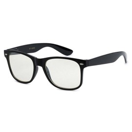 Unbranded Gaming Glasses UV blocking glasses Clear Glasses Retro Black