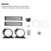 Computer Water Tank Cylindrical Transparent Sideout PC Cooling System 4‑Hole