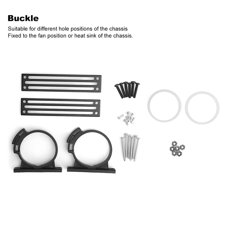 Computer Water Tank Cylindrical Transparent Sideout PC Cooling System 4‑Hole