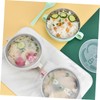 COLLBATH Stainless Steel Bowl Double Layer Insulated Rice Bowl Handle