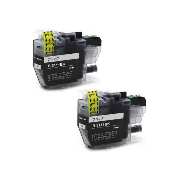 J-ECO LC3111BK Black Dye Value Set of 2 Compatible Ink