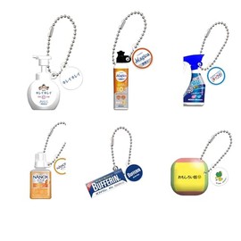 Lion Co., Ltd. Miniature Charm x Total 6 Types Set, Full Comp Gacha Capsule Toy