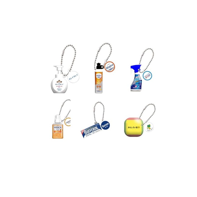 Lion Co., Ltd. Miniature Charm x Total 6 Types Set,