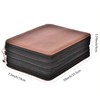 Becho Multifunction Zipper Soft Leather Pencil Case with Multi-Layer Zipper