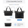 LUGGEX Travel Duffel Bags, Expandable Weekender Carry On Bag, Overnight
