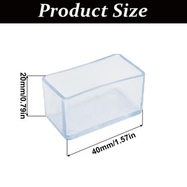 10Pcs Strut Channel Cap 40x20mm Plastic Strut End Cover for Channel Framing Metal Tubing (Black)