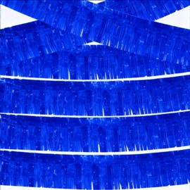 Blue Foil Fringe Garland 6Pcs 10 Feet Metallic Tinsel Hanging Curtain Glitter Backdrop Banner for Parade Floats Christmas Wedding Party Decorations
