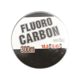 FONGKNOX 300M Fluorocarbon Fishing Line Fishing Lines Leader 100% Fluorocarbon Strong Tension & Smooth High Sensitive Anti-Knotting Anti-Curl Freshwater Saltwater Fishing Line Dia 0.45mm 41.4LB/18.8KG