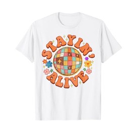 Stayin' Alive Bridesmaid Bride Babe Disco Bachelorette Party T-Shirt