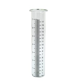 Lueudu 6" Plastic Rain Gauge Replacement Tube, 7.25 x 1.69 x 1.38 inches Cold Resistance Crack Resistance for Outdoor Garden Yard Home, 2PCS