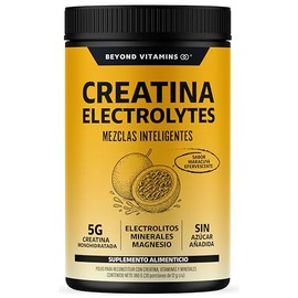 BEYOND VITAMINS Creatina Monohidratada con Electrolitos y Ciclodextrina para Mejor Absorción e Hidratación | Bebida Efervescente con Vitaminas y Miner