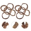 VALICLUD 10pcs Natural Grapevine Wreaths Rattan Vine Branch Wreath 8cm