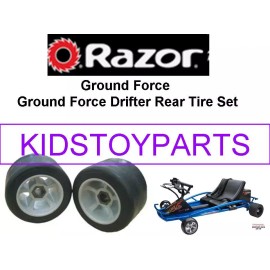 Razor REAR WHEELS Razor Ground Force Drifter FURY Scooter Set of 2 *HARD PLASTIC Tires