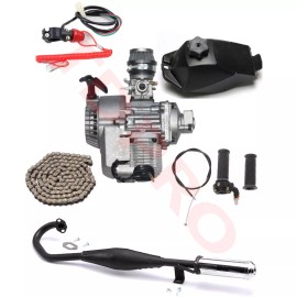 Unbranded 2 Stroke 50cc 49cc Engine Motor Kit Pull Start for Mini Pit Dirt Bike ATV Quad