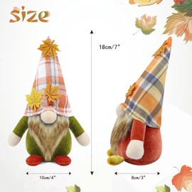 Gehydy Decorative Autumn Gnome Figures, Set of 3, Autumn Decoration Gnome Decoration, Autumn Accessories for Home, Kitchen