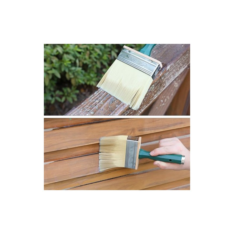 Bates- Deck Stain Brush, 6 Inch, Stain Brushes for Wood,