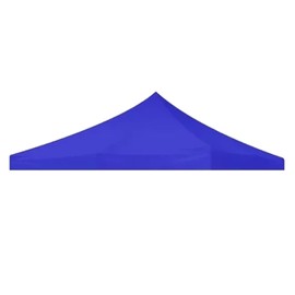 Tent Tarp Waterproof, Sunshade Tarpaulin, Outdoor Advertising Folding Exhibition Stall Tent Umbrella Top Cloth for Sunshade Camping Outdoor, 3x3m, 420d Blue