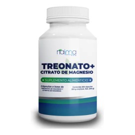 Treonato De Magnesio Con Citrato De Magnesio 500 Mg 200 Caps Sabor Sin Sabor