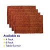 Sweet Home Collection Trends Two Tone 100% Cotton Woven Placemat