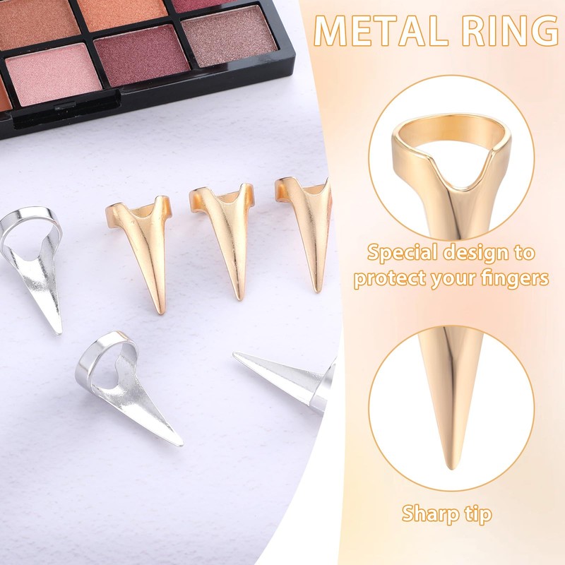10 Pcs Finger Sectioning Tool for Hair, Stainless Steel Stitch