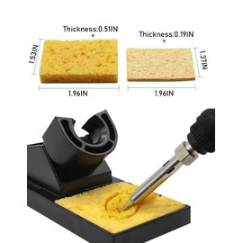 50PCS Soldering Sponge, Cleaning sponge replacement Industrial Sponge for Soldering Table Cleaning Wire Scrubbers Soldering Iron Cleaning Sponge for Workbench and Workshop