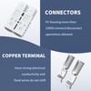 RVBOATPAT 2PCS 350 Amp Battery Cable Connector 2/0 AWG Battery