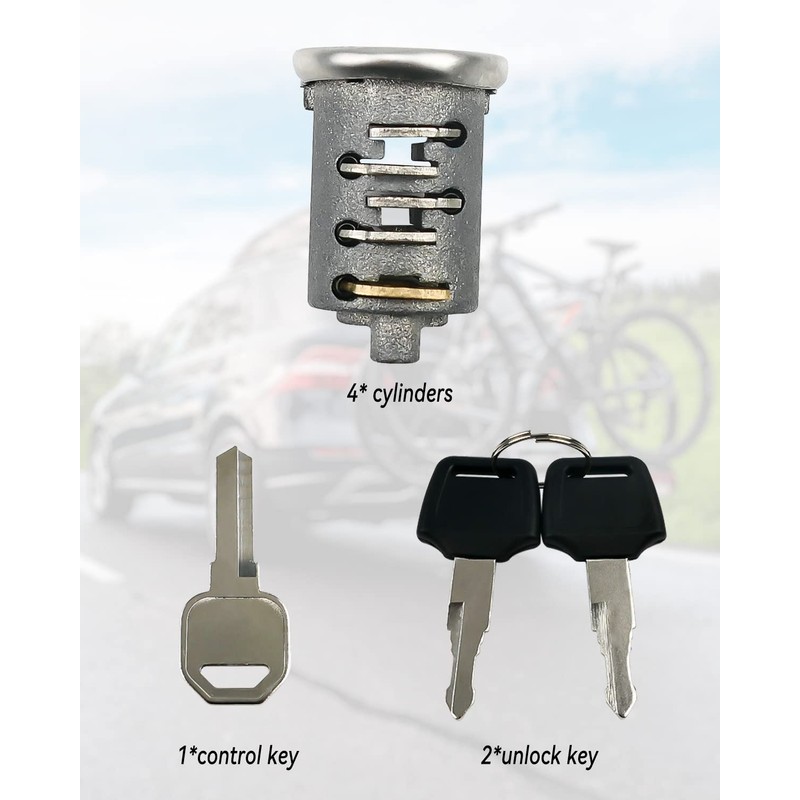 4 Pack Lock Cylinders Fit for Yakima Car Roof Rack