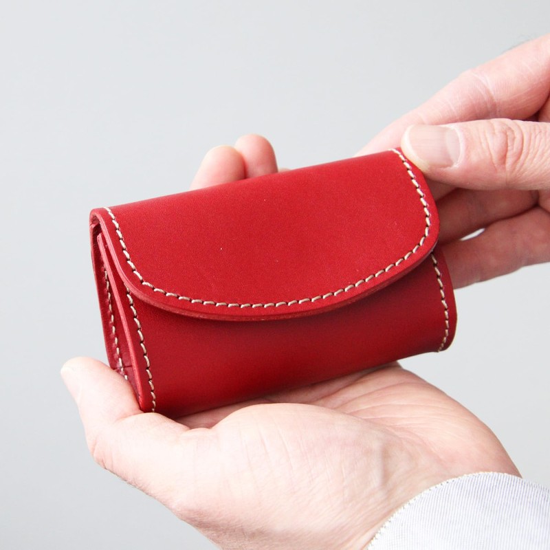 Polcolosso Teardrop Coin Case, Original Tochigi Leather, Made in Japan,