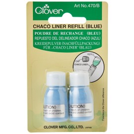 Clover 470/B Kreidepulver für Chaco-Liner 2 x 2,8 g, blau