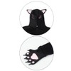 Cuteshower - Disfraz de gato negro para niñas, disfraz de