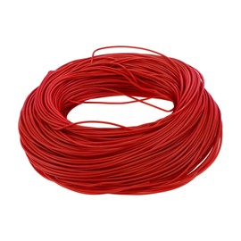 Partuto 1 Pcs 22AWG Universal Ground Wire Car Radio, Automotive, Car Speakers Power Wire Fully Insulated& Soft Touch Jacket TC Red 400FT