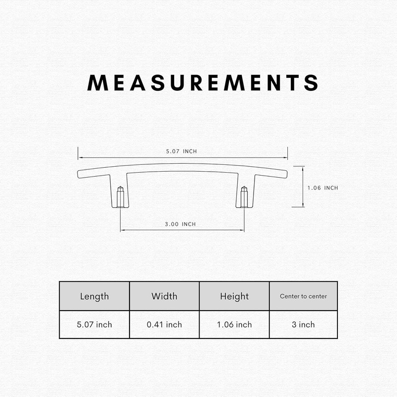 HESTIA HARDWARE 3 Pack - Black Solid Curved Bar Pull