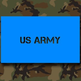 * Lackiersc Hablonen Sticker – US Army Lackiersc Hablonen Decal Stencil Template for Willys Jeep Dodge Humvee Military Vehicle (7 cm Wide) # A451