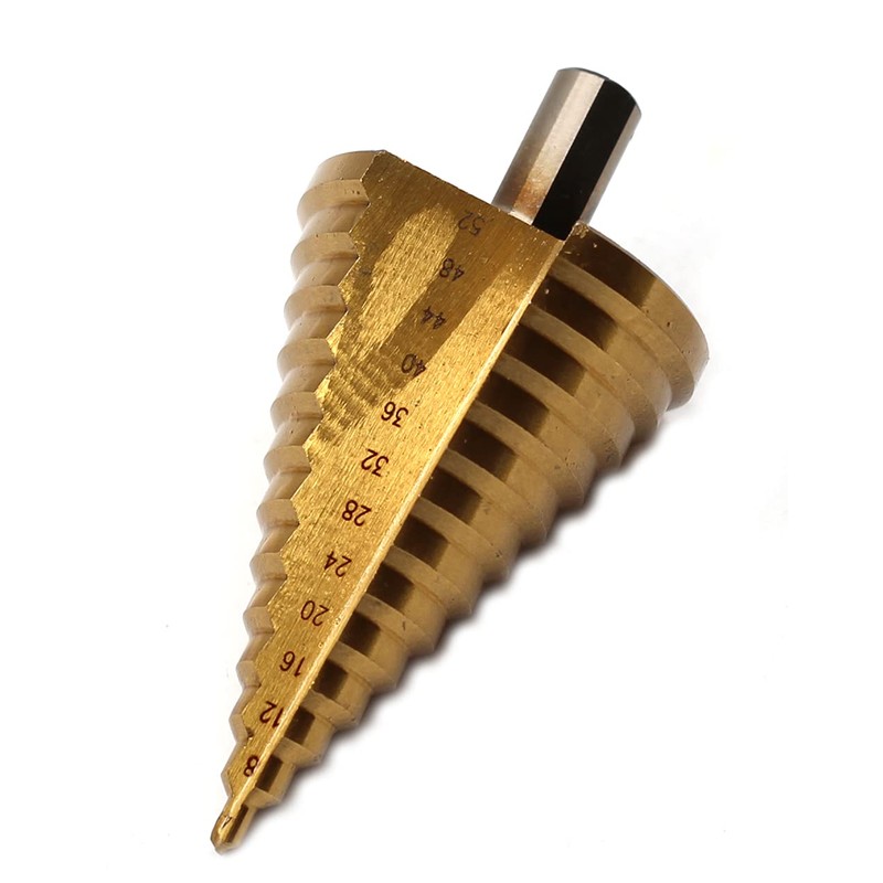 Chiloskit Metric 4-52mm HSS Large Unibit Step Drill Bit for