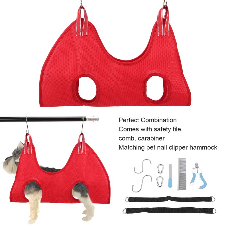 Dog Grooming Hammock Set Breathable Safe Restraint Bag Pet Grooming