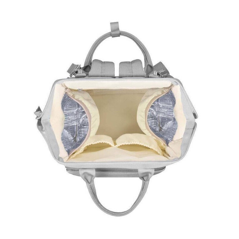 Amilliardi diaper bag backpack.Light Grey. Five Insulated Pockets.Stroll