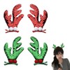 Glitter Christmas Hair Accessories Clips for Women Girls Sequin Deer