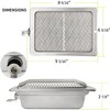 Beurbcikue Ceramic Infrared Side Burner for Napoleon Rogue Pro 425