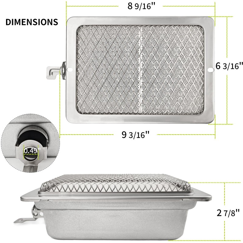 Beurbcikue Ceramic Infrared Side Burner for Napoleon Rogue Pro 425