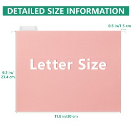 pmybupo Extra Capacity Hanging File Folders,6 Pack Reinforced Letter Size Hanging Folders with Heavy Duty 2 Inch Expansion,Designed for Bulky Files,Medical Charts,Assorted Colors (2444U 6Pack)