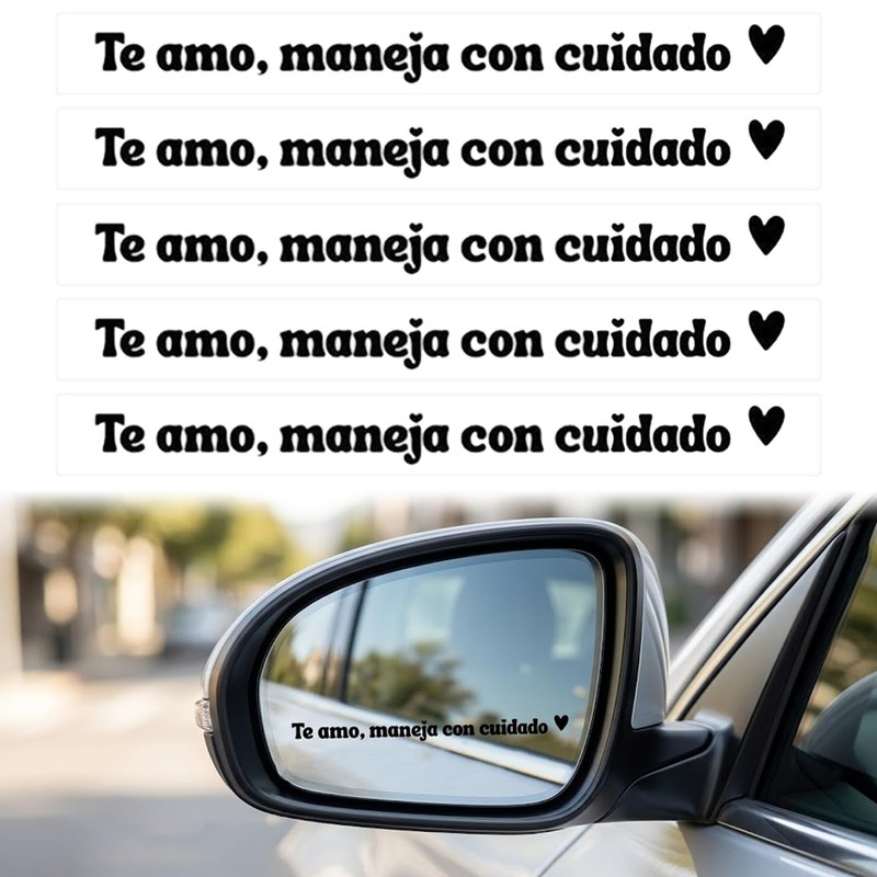 Te amo maneja con cuidado Inspirational Message Decal Sticker Drive