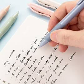 M&G Gel Pens, 5 Pcs Black Gel Ink Pens Fine Point, 0.5mm Retractable Gel Ink Rollerball Pens, Quick Dry Gel Pens with Premium Ink & Comfort Grip for Smooth Writing Office School Women Men