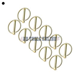 6mm Lynch Pins Clip Clamp (Linchpin) Linkage Locking Pin 10pc Tractor Trailers